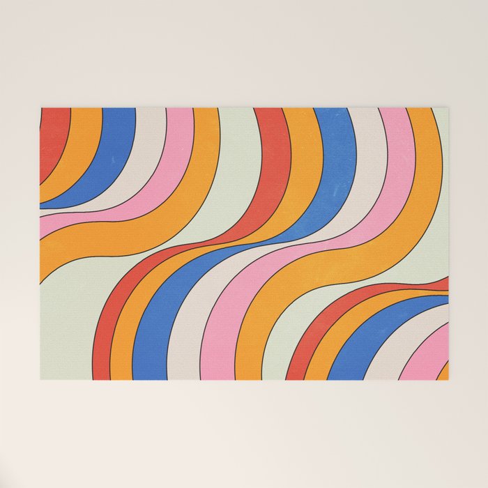 Retro Waves Welcome Mat Gallery Image 1