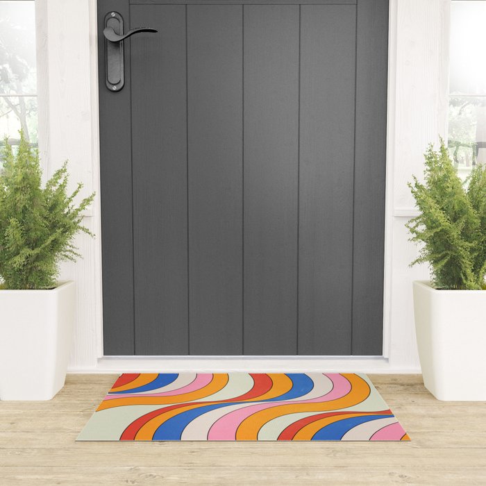Retro Waves Welcome Mat Gallery Image 3
