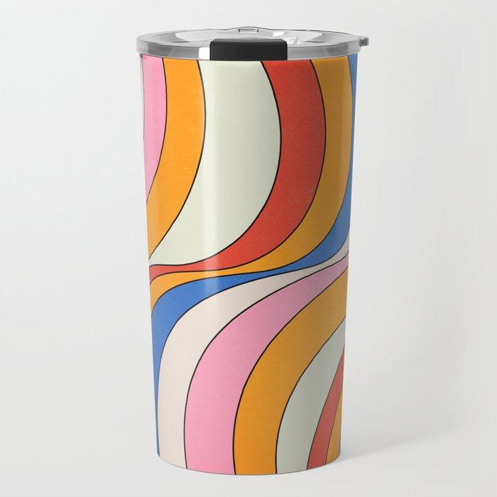 Retro Waves Travel Mug Gallery Image 1