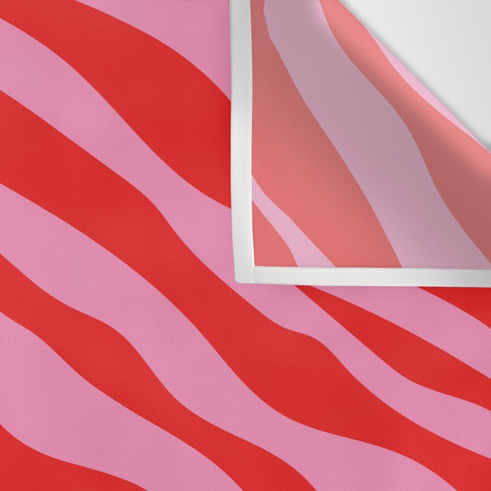 Zebra Animal Print (Pink & Red) Wall Tapestry Gallery Image 3