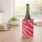 Zebra Animal Print (Pink & Red) Wine Chiller Gallery Image 4