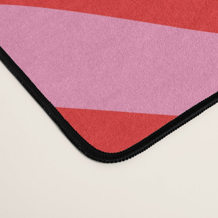 Zebra Animal Print (Pink & Red) Desk Mat Gallery Image 4