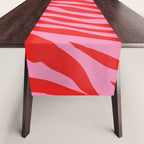 Zebra Animal Print (Pink & Red) Table Runner Gallery Image 1