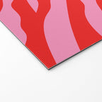 Zebra Animal Print (Pink & Red) Welcome Mat Gallery Image 2