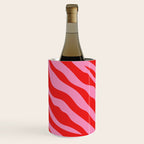 Zebra Animal Print (Pink & Red) Wine Chiller Gallery Image 3