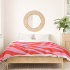 Zebra Animal Print (Pink & Red) Duvet Cover Gallery Image 3