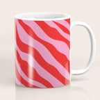 Zebra Animal Print (Pink & Red) Coffee Mug Gallery Image 1