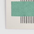 Stripes and Square Green Composition - Abstract Poster Gallery Image 3