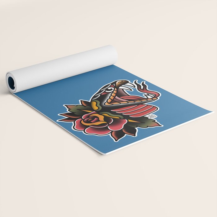 Snake Tattoo Yoga Mat Gallery Image 2