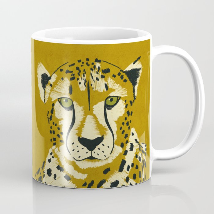 Big Cat Series - Cheetah Yellow Coffee Mug Gallery Image 1