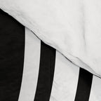 Wavy Stripes XLI - Black and White Comforter Gallery Image 4