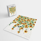Sunflowers and Eucalyptus Garland  Jigsaw Puzzle Gallery Image 2