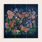 Spring Flower Garden Wood Wall Art Gallery Image 1