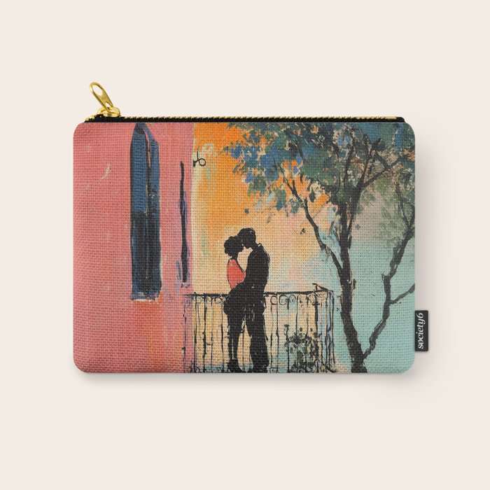 Sunset Balcony Lovers Carry All Pouch Gallery Image 1