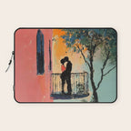 Sunset Balcony Lovers Laptop Sleeve Gallery Image 1