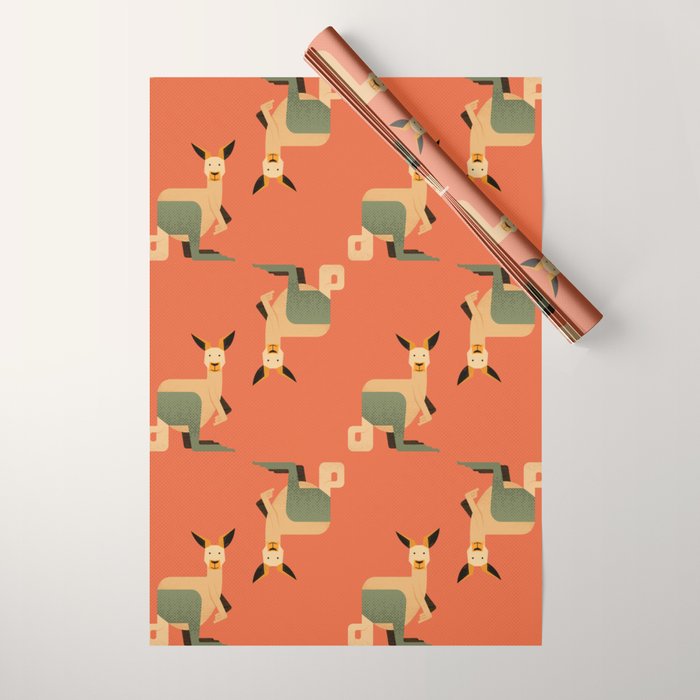 Whimsy Kangaroo Wrapping Paper Gallery Image 1