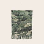 Japanese Painting Green Forest Art Dopamine Decor Wabi Sabi Art Maximalist Wall Art Japandi Art Wall Hanging Gallery Image 1