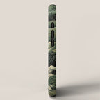 Japanese Painting Green Forest Art Dopamine Decor Wabi Sabi Art Maximalist Wall Art Japandi Art iPhone Case Gallery Image 2