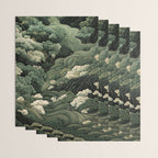 Japanese Painting Green Forest Art Dopamine Decor Wabi Sabi Art Maximalist Wall Art Japandi Art Wrapping Paper Gallery Image 3