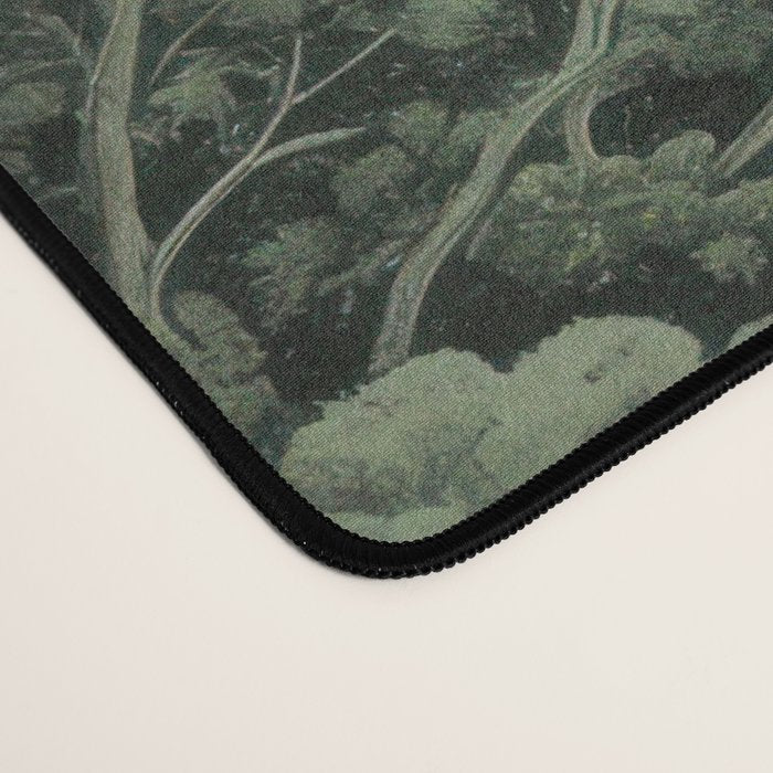 Japanese Painting Green Forest Art Dopamine Decor Wabi Sabi Art Maximalist Wall Art Japandi Art Desk Mat Gallery Image 4