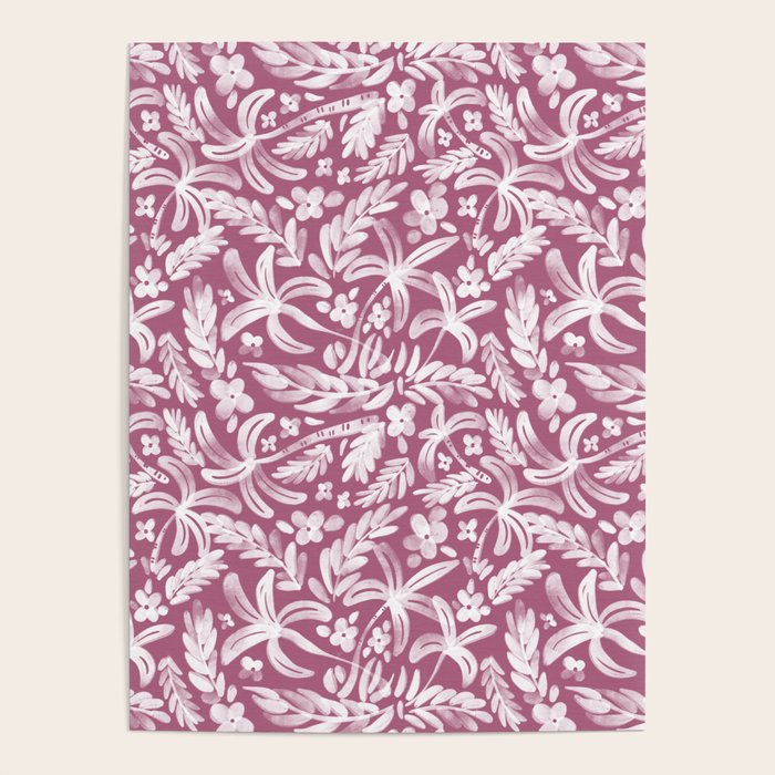 Pink Tropical Bliss Poster Gallery Image 1