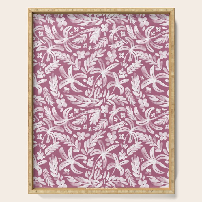 Pink Tropical Bliss Serving Tray Gallery Image 1
