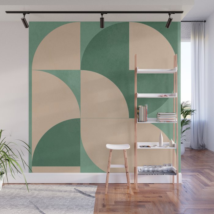 Modern geometric shapes 54 Wall Mural Gallery Image 1