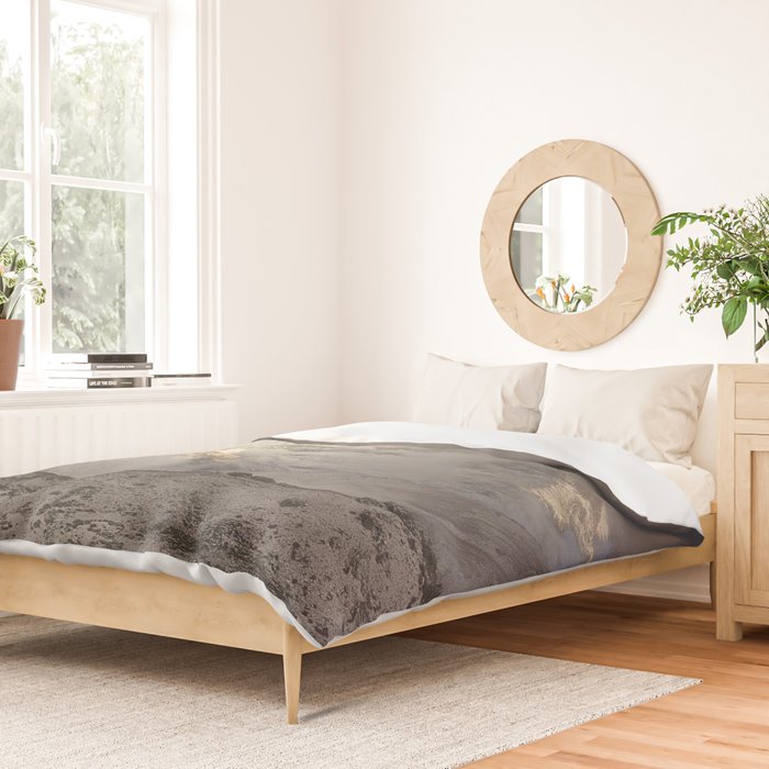 The Mountains are calling, and I must go.  John Muir. Vintage. Duvet Cover Gallery Image 2