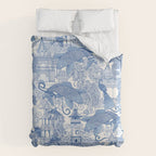 chinoiserie toile blue Duvet Cover Gallery Image 6