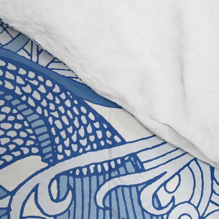 chinoiserie toile blue Comforter Gallery Image 4
