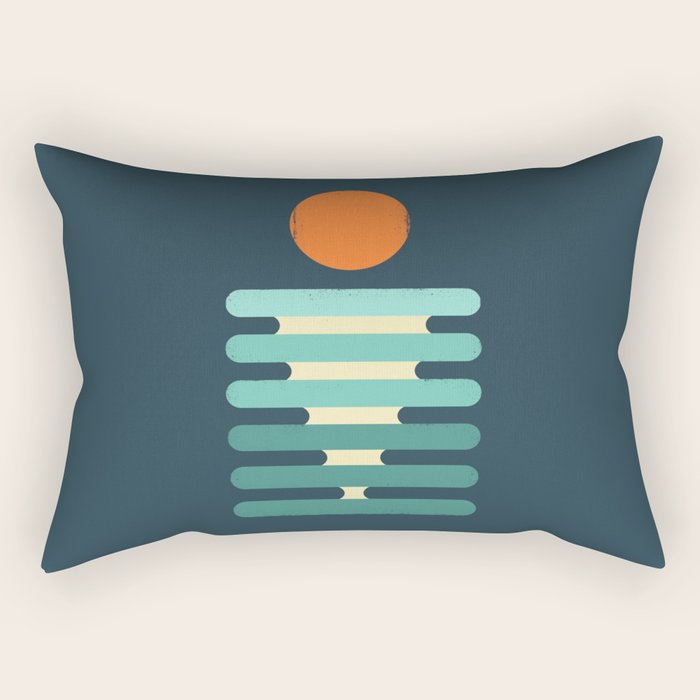 Minimalist ocean Rectangular Pillow Gallery Image 2