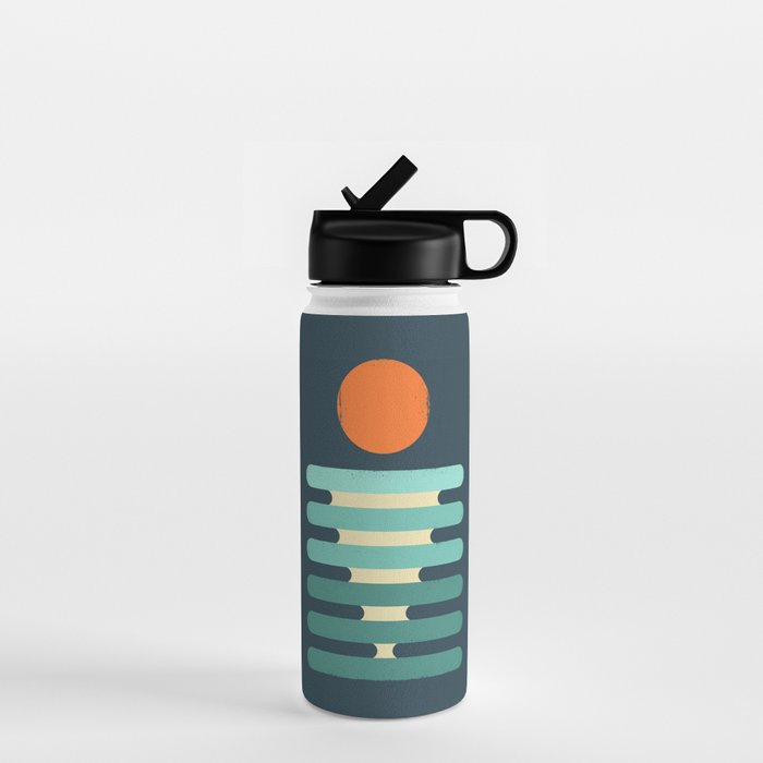 Minimalist ocean Water Bottle Gallery Image 1