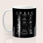 Chess King And Pieces Old Vintage Patent Drawing Print Coffee Mug Gallery Image 3