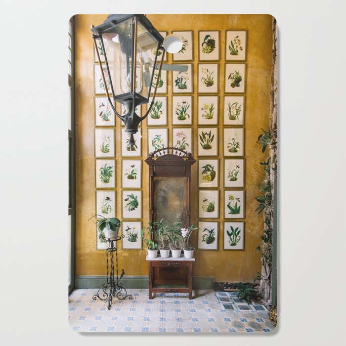 A Wall of Orchids, Merida, Mexico Cutting Board Gallery Image 1