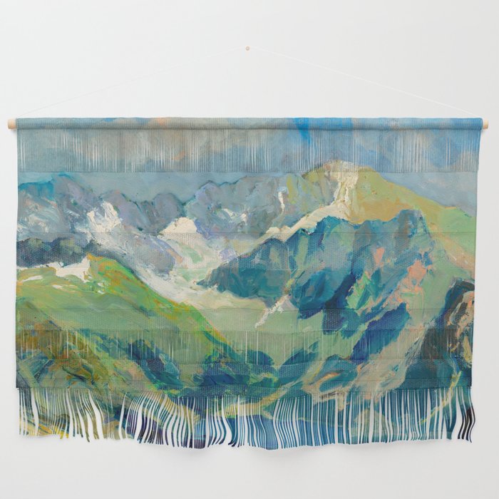 Mountain Landscape Oil Painting Wall Hanging
