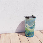 Mountain Landscape Oil Painting Travel Mug Gallery Image 4