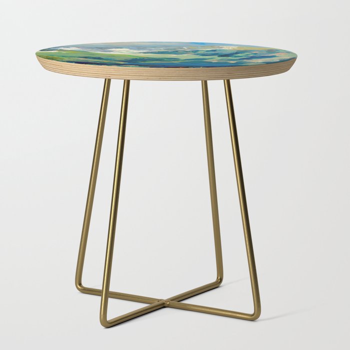 Mountain Landscape Oil Painting Side Table Gallery Image 1