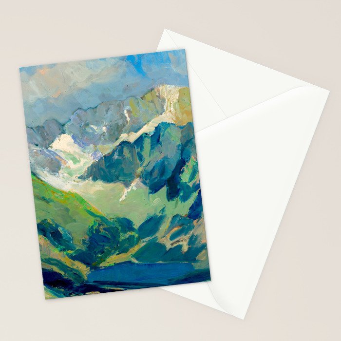 Mountain Landscape Oil Painting Stationery Card Gallery Image 2