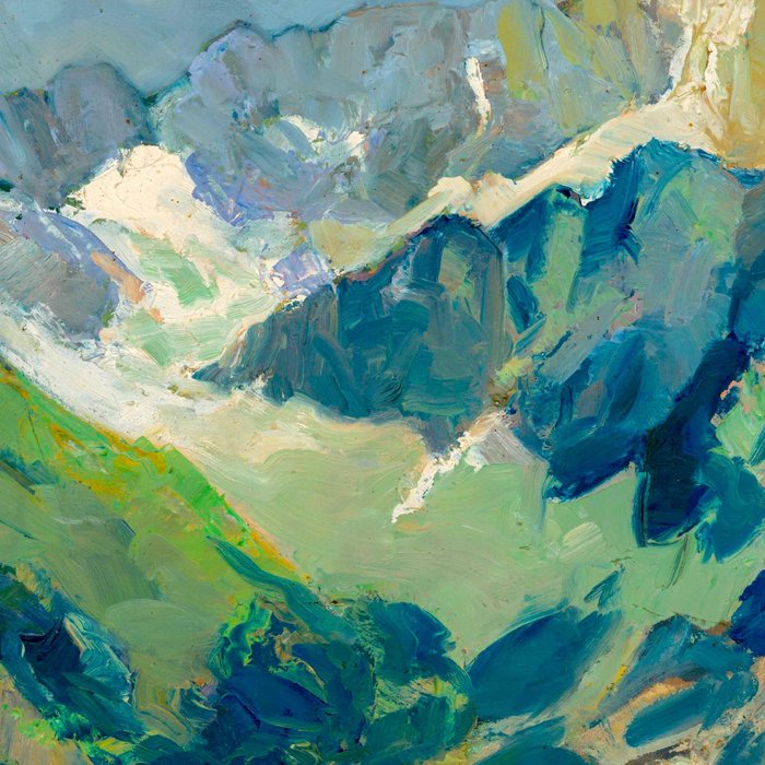 Mountain Landscape Oil Painting Coffee Mug Gallery Image 2