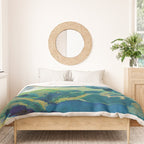Mountain Landscape Oil Painting Duvet Cover Gallery Image 3