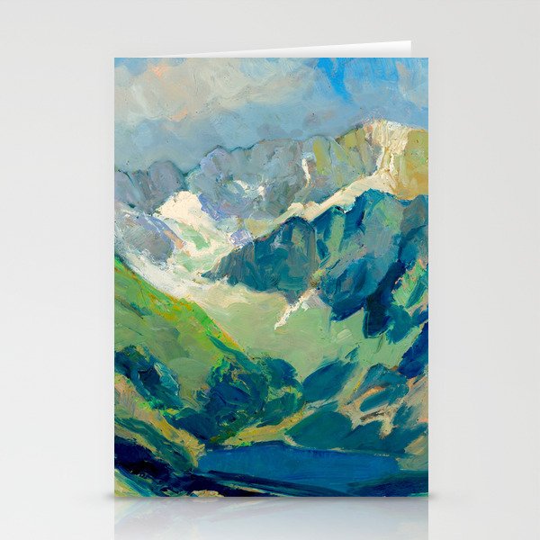 Mountain Landscape Oil Painting Stationery Card Gallery Image 2