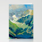 Mountain Landscape Oil Painting Stationery Card Gallery Image 2