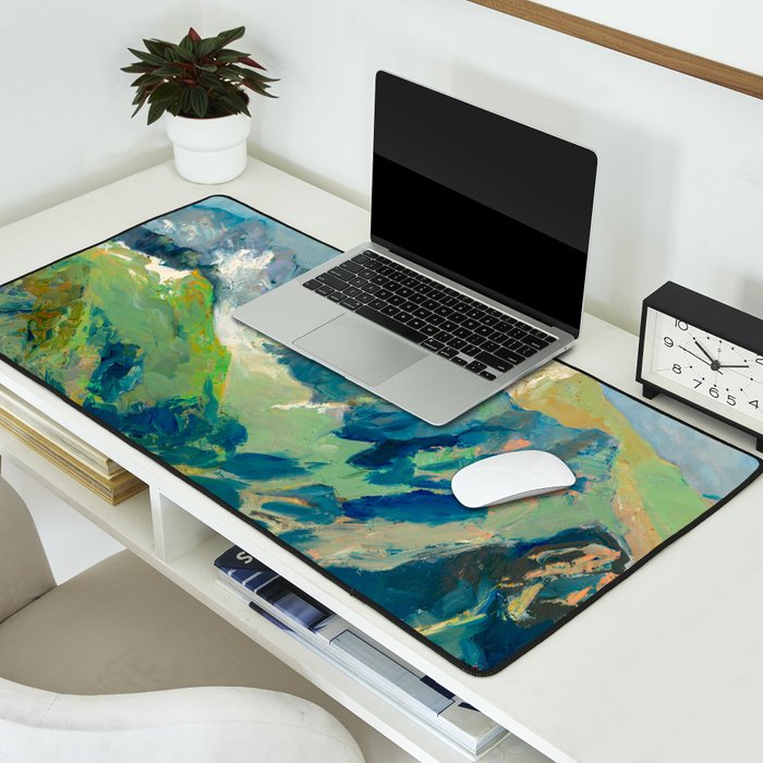 Mountain Landscape Oil Painting Desk Mat Gallery Image 2