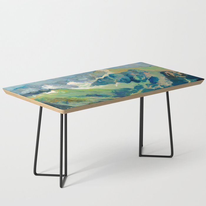 Mountain Landscape Oil Painting Coffee Table Gallery Image 1