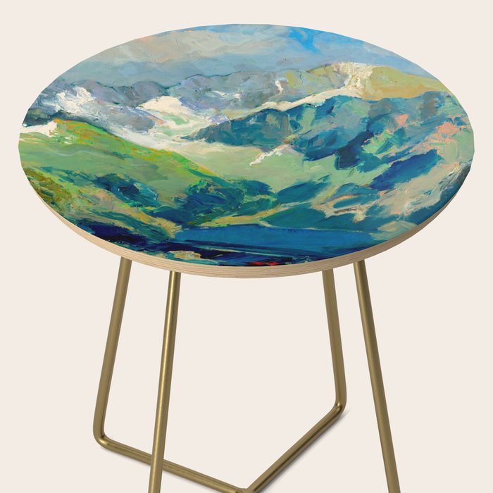 Mountain Landscape Oil Painting Side Table Gallery Image 2
