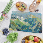 Mountain Landscape Oil Painting Cutting Board Gallery Image 2