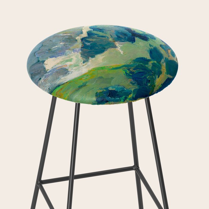 Mountain Landscape Oil Painting Stool Gallery Image 2
