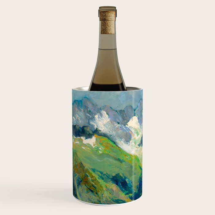 Mountain Landscape Oil Painting Wine Chiller Gallery Image 2