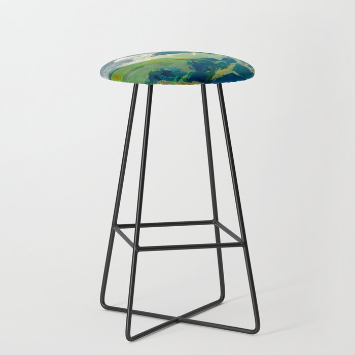Mountain Landscape Oil Painting Stool Gallery Image 1