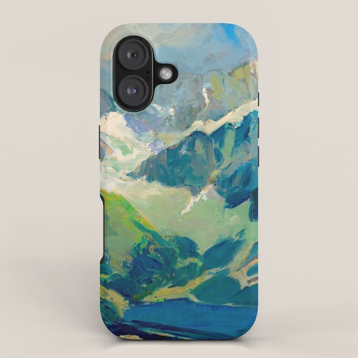Mountain Landscape Oil Painting iPhone Case Gallery Image 1